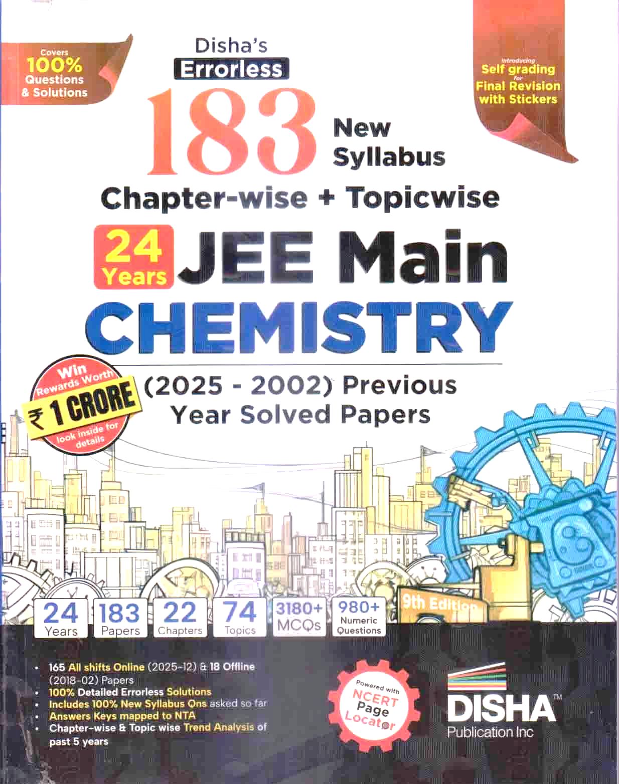 Disha 183 JEE Main Chemistry Online and Offline Chapterwise And Topicwise Solved Papers