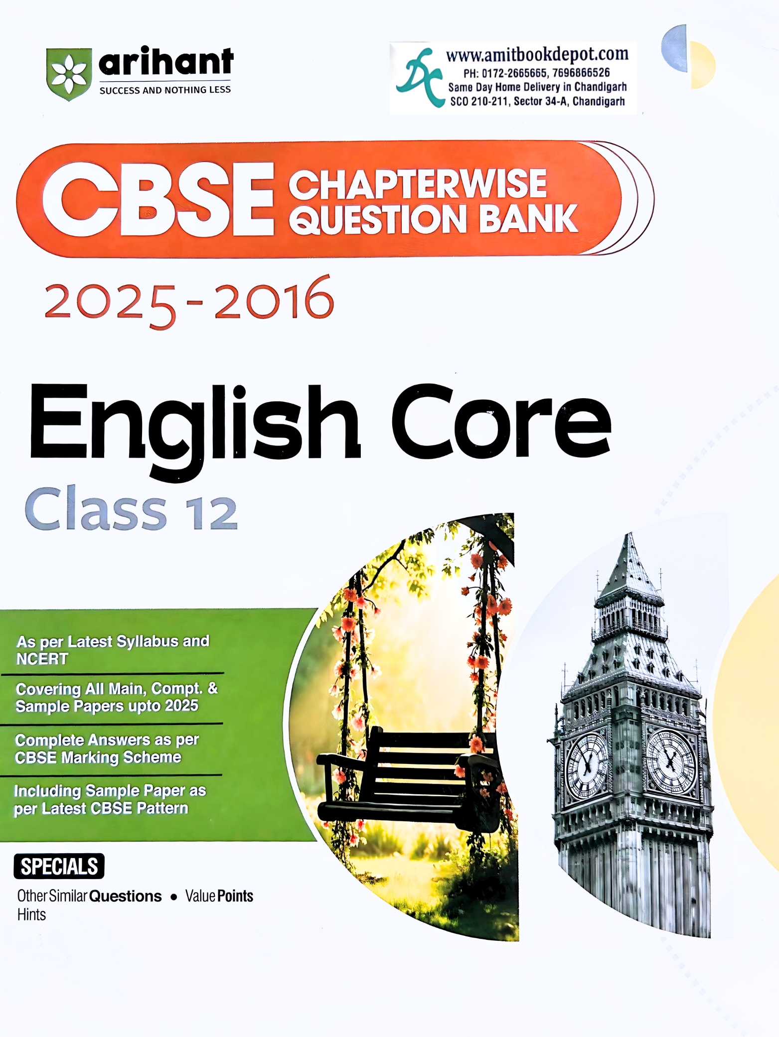 Arihant CBSE Chapterwise Solved Papers English Core for Class 12th