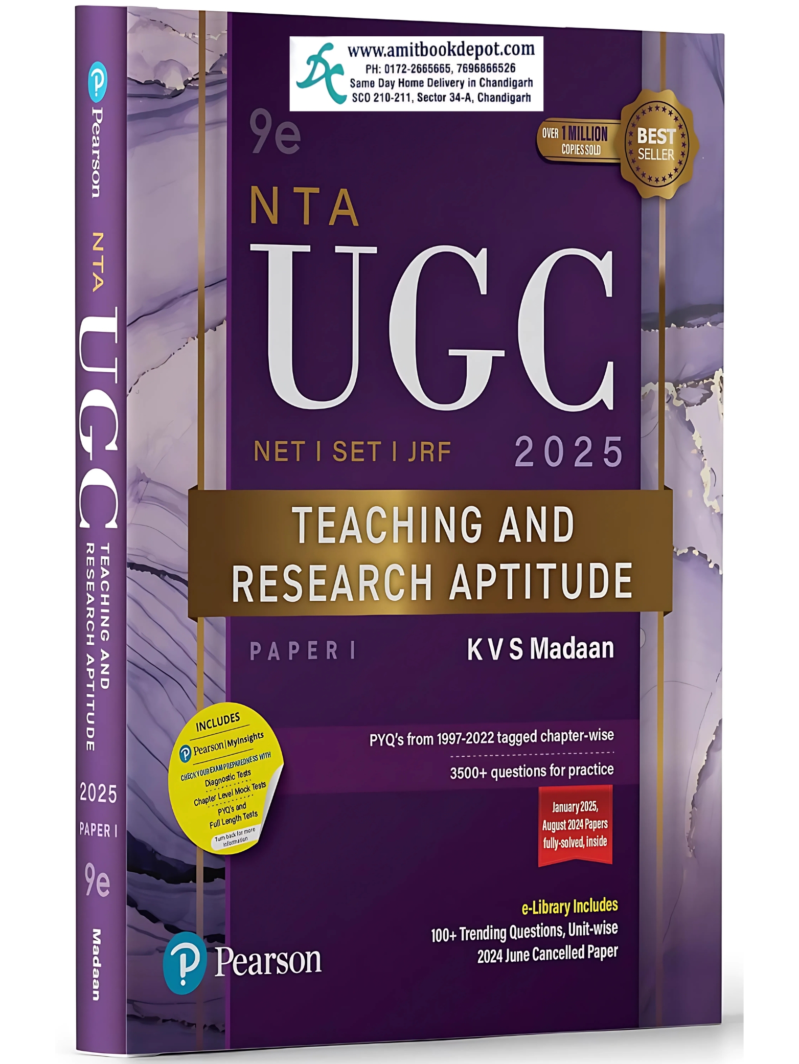 Pearson NTA UGC NET, SET JRF Teaching and Research Aptitude Paper 1 2025 (English Medium)