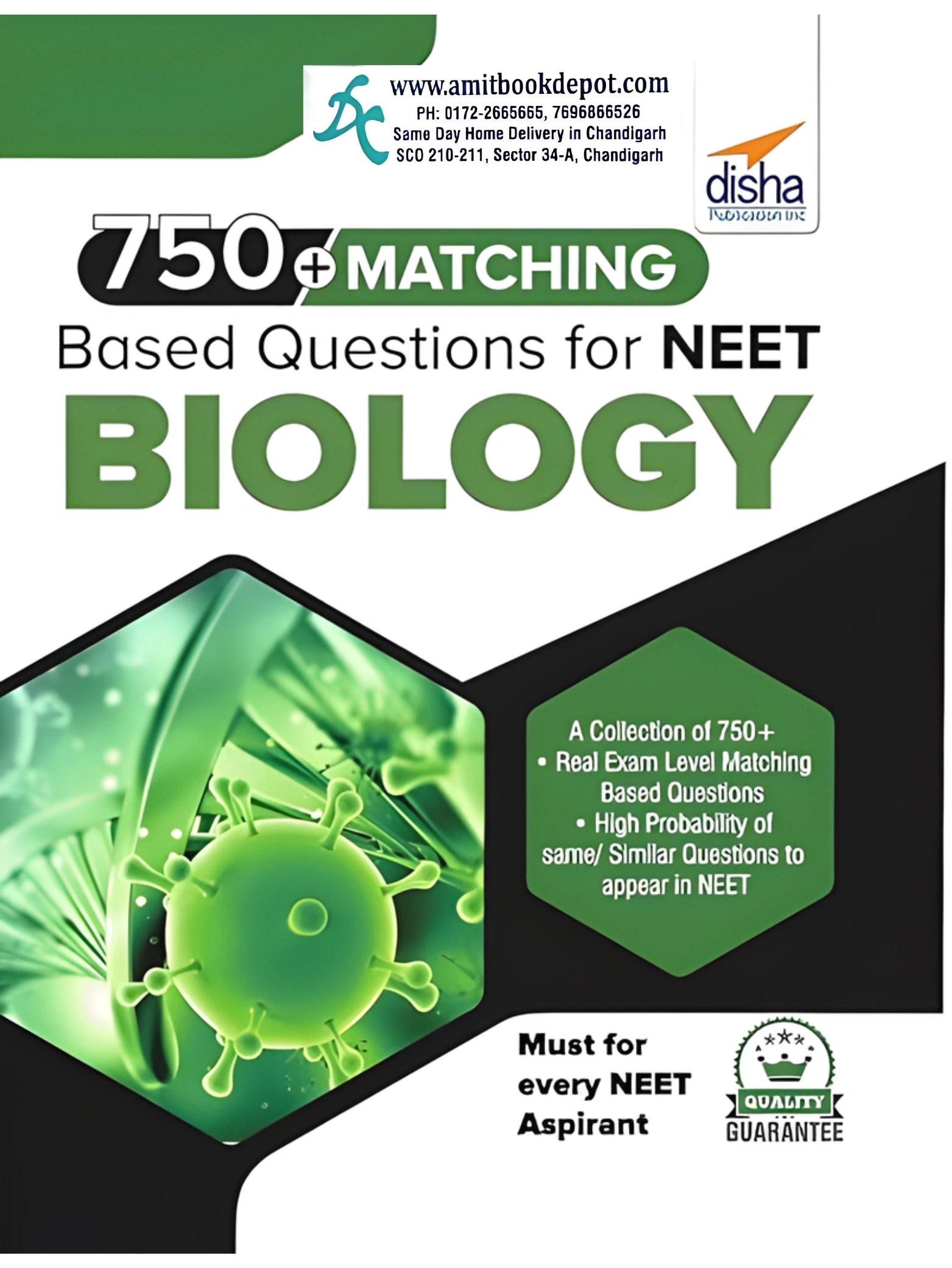 Disha 750 Plus Matching Based Questions for NEET Biology