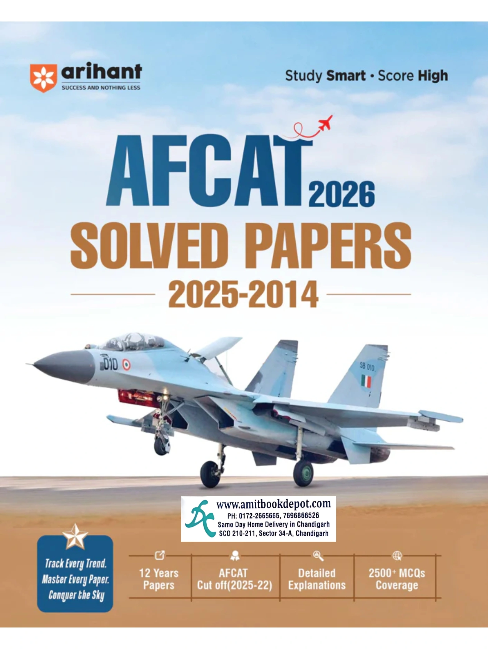 Arihant AFCAT  2026  Solved Papers 2025 to 2014