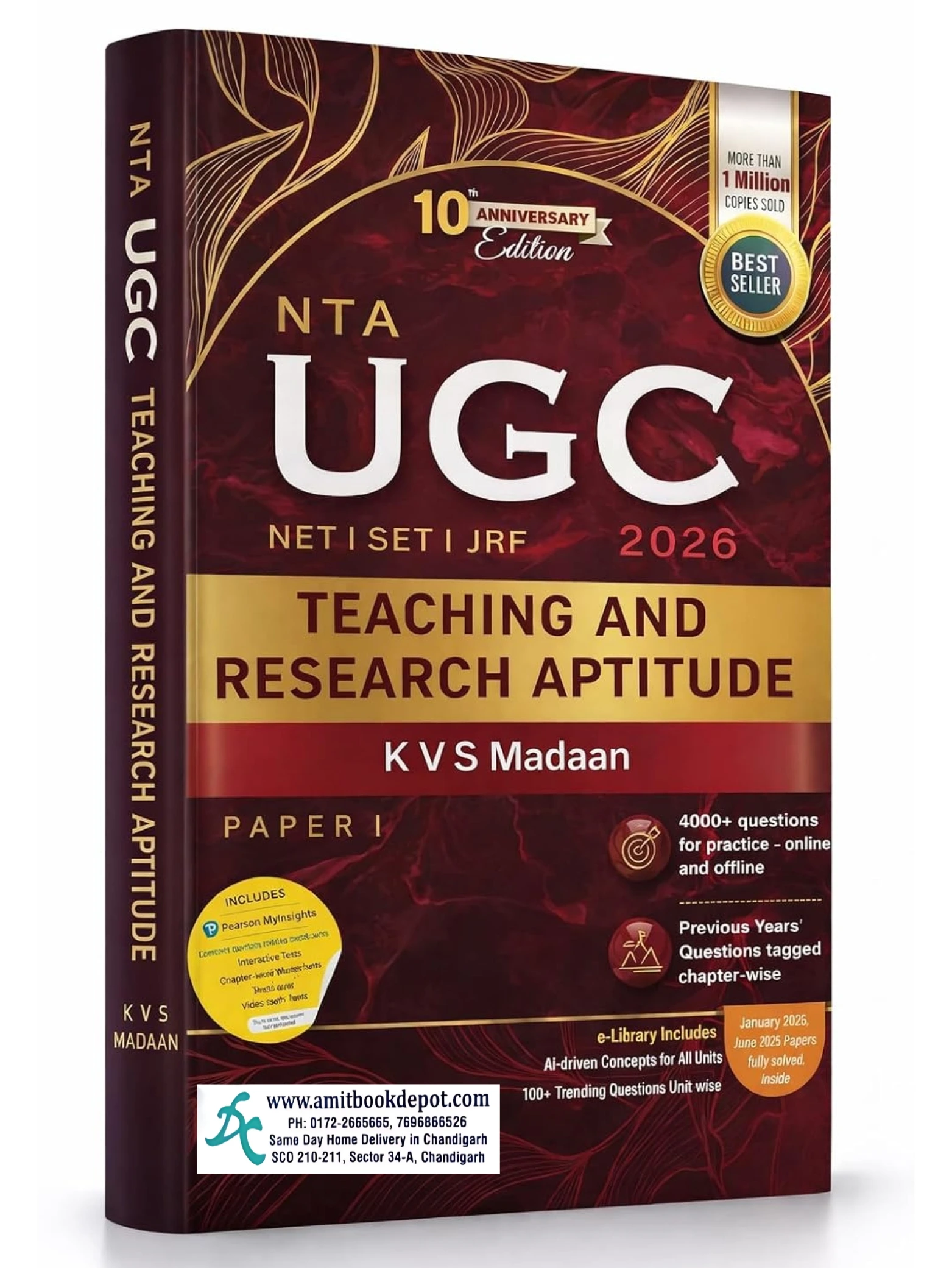 Pearson NTA UGC NET, SET JRF Teaching and Research Aptitude Paper 1 2026 (English Medium)