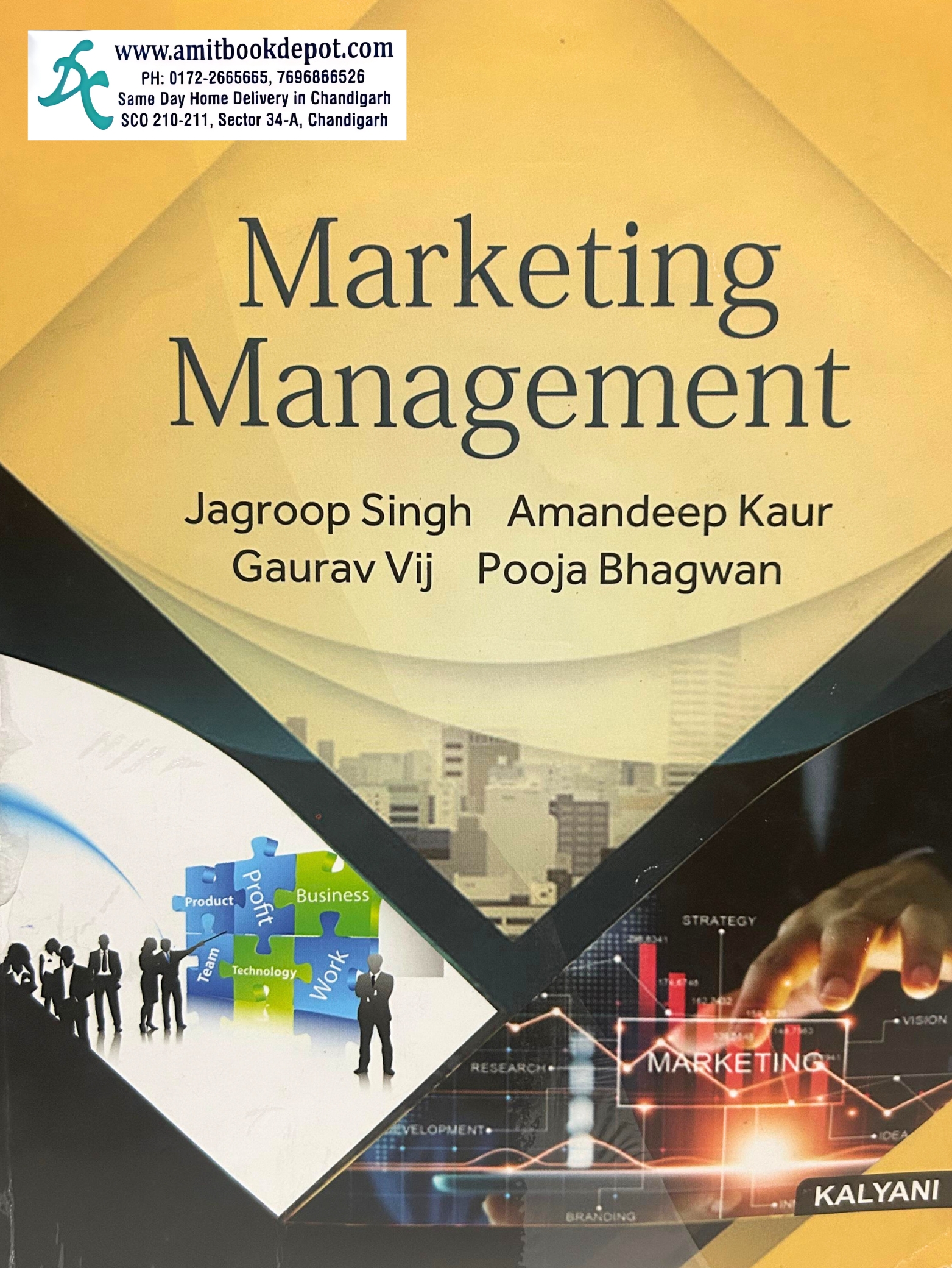 Kalyani Marketing Management For B.com, 4th Sem/BBA, 3rd Sem/M.Com, 1st Sem,  PU Chandigarh