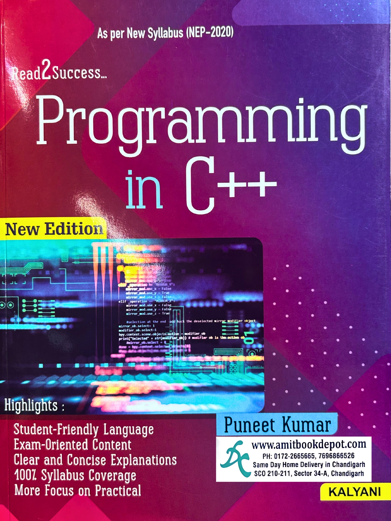 Kalyani Programming in C++  BA/BSC. (Hons) 3rd Sem PU Chandigarh
