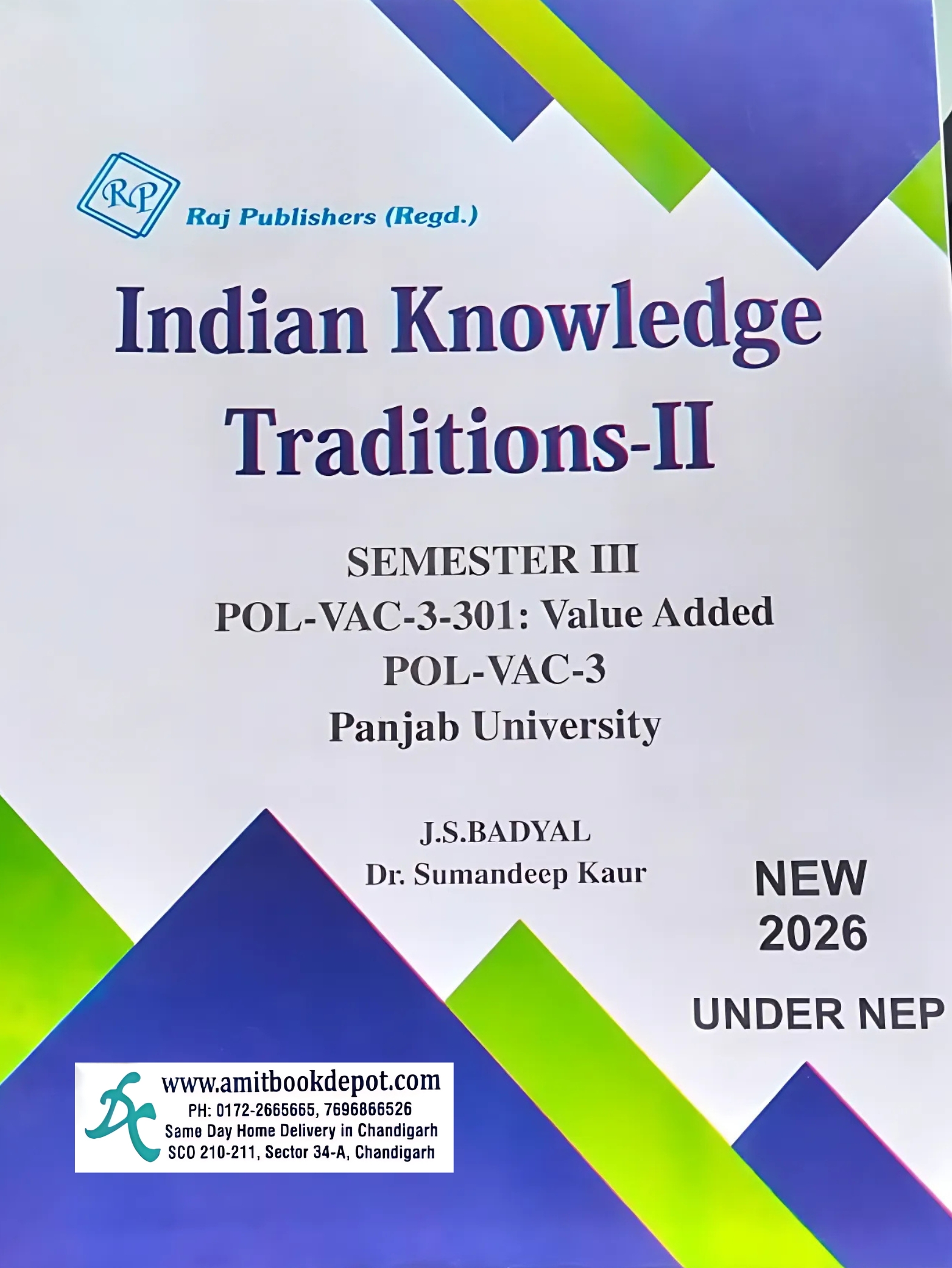 Raj Indian Knowledge Traditions - II BA 3rd Sem PU Chandigarh