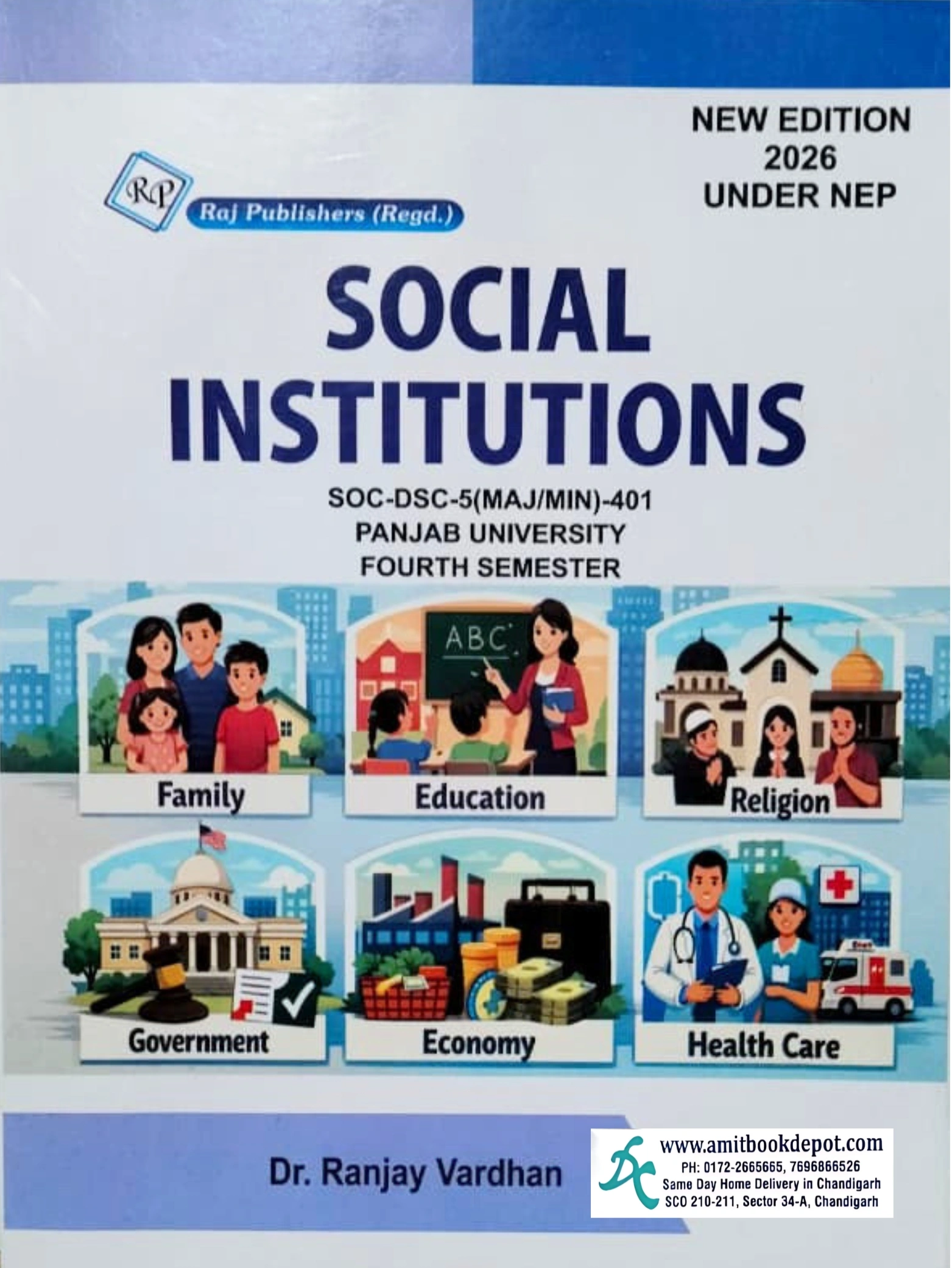 Raj Social Institutions For BA 4th Semester Panjab University Chandigarh (NEP)