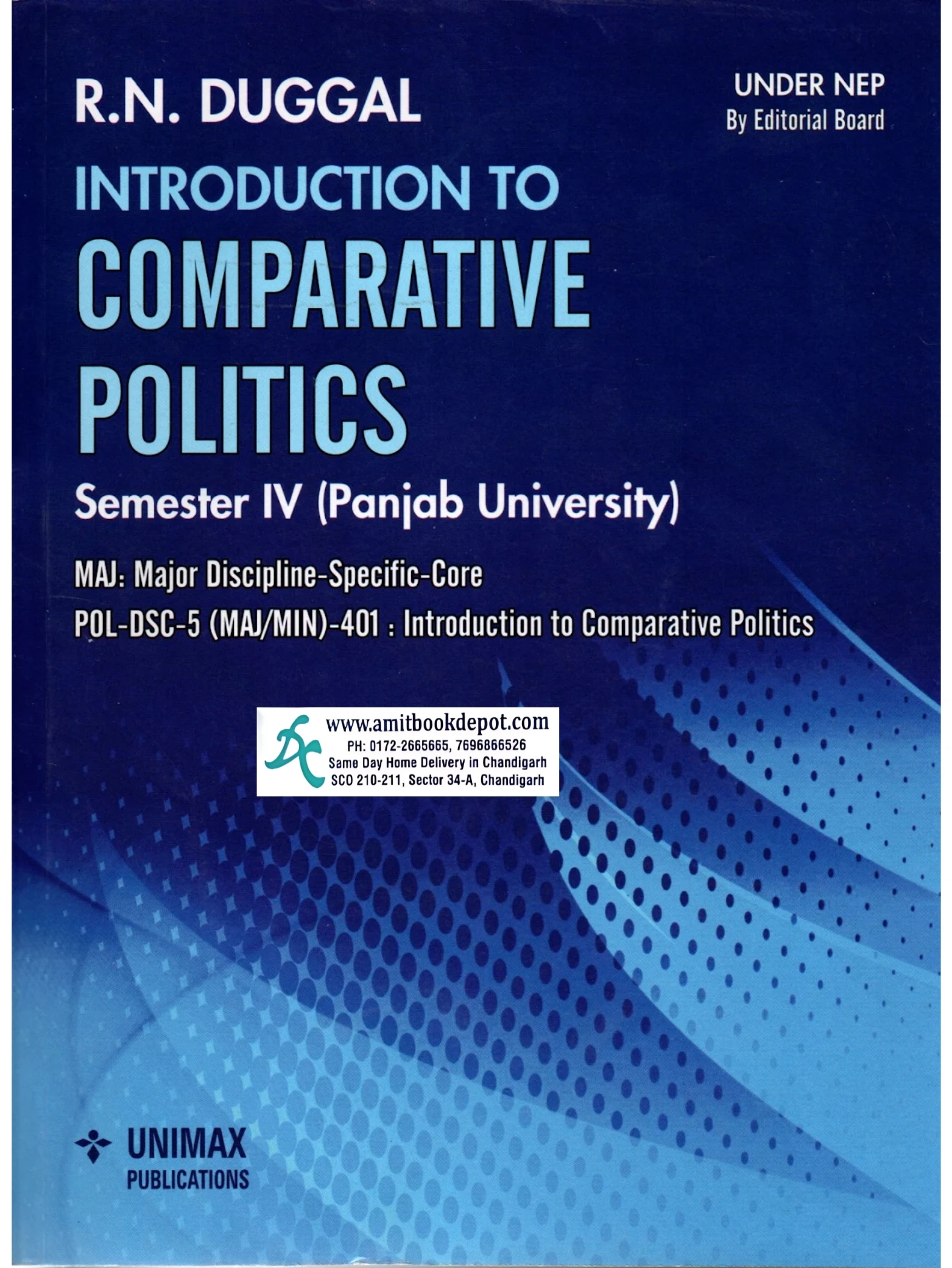 R N Duggal Introduction To Comparative Politics For BA 4th Semester Panjab University Chandigarh
