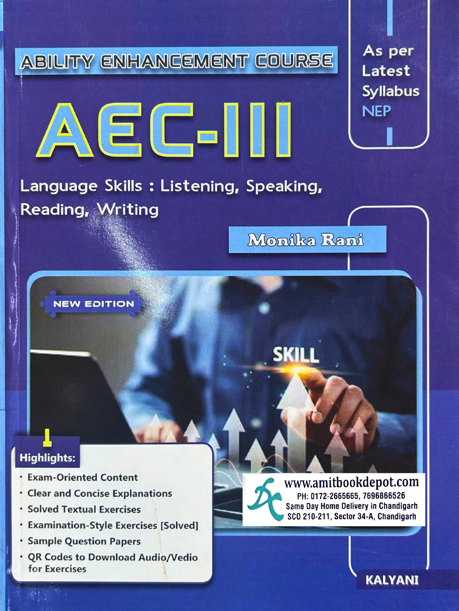 AEC - III Language Skills : Listening, Speaking, Reading, Writing As per NEP Syllabus BA/BBA/Bcom/BCA/BSc 3rd Sem PU Chandigarh