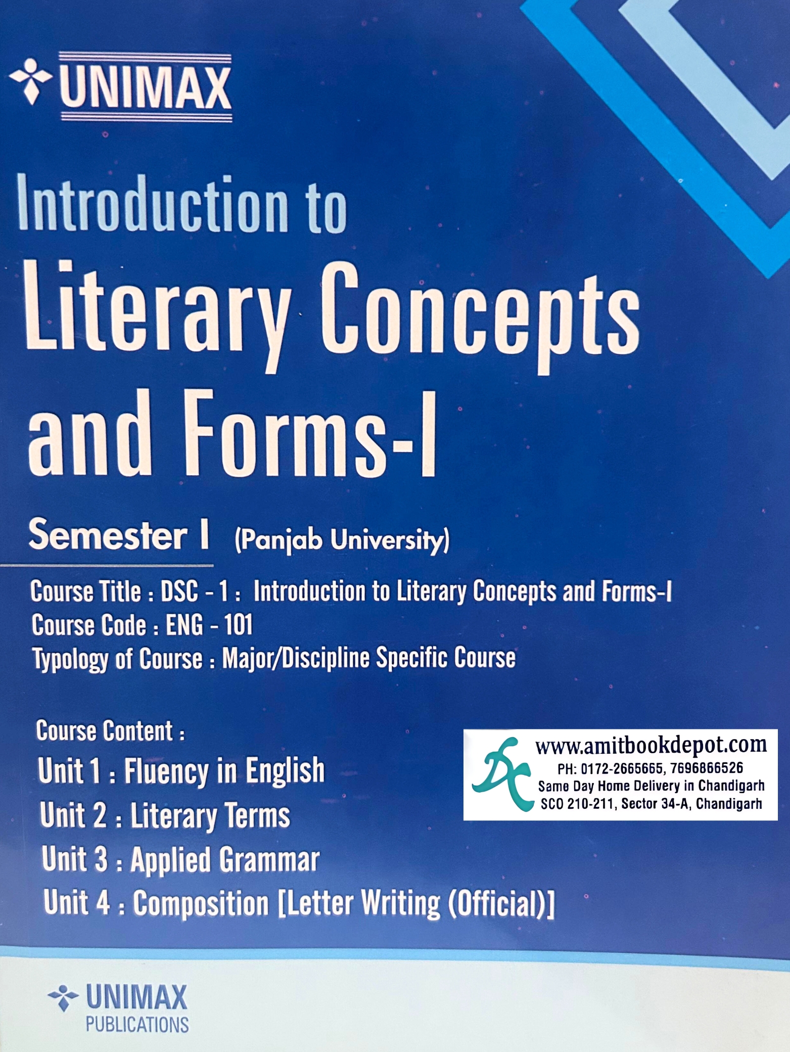 Unimax Introduction to Literary Concepts and Forms-I 1st sem Vol-1