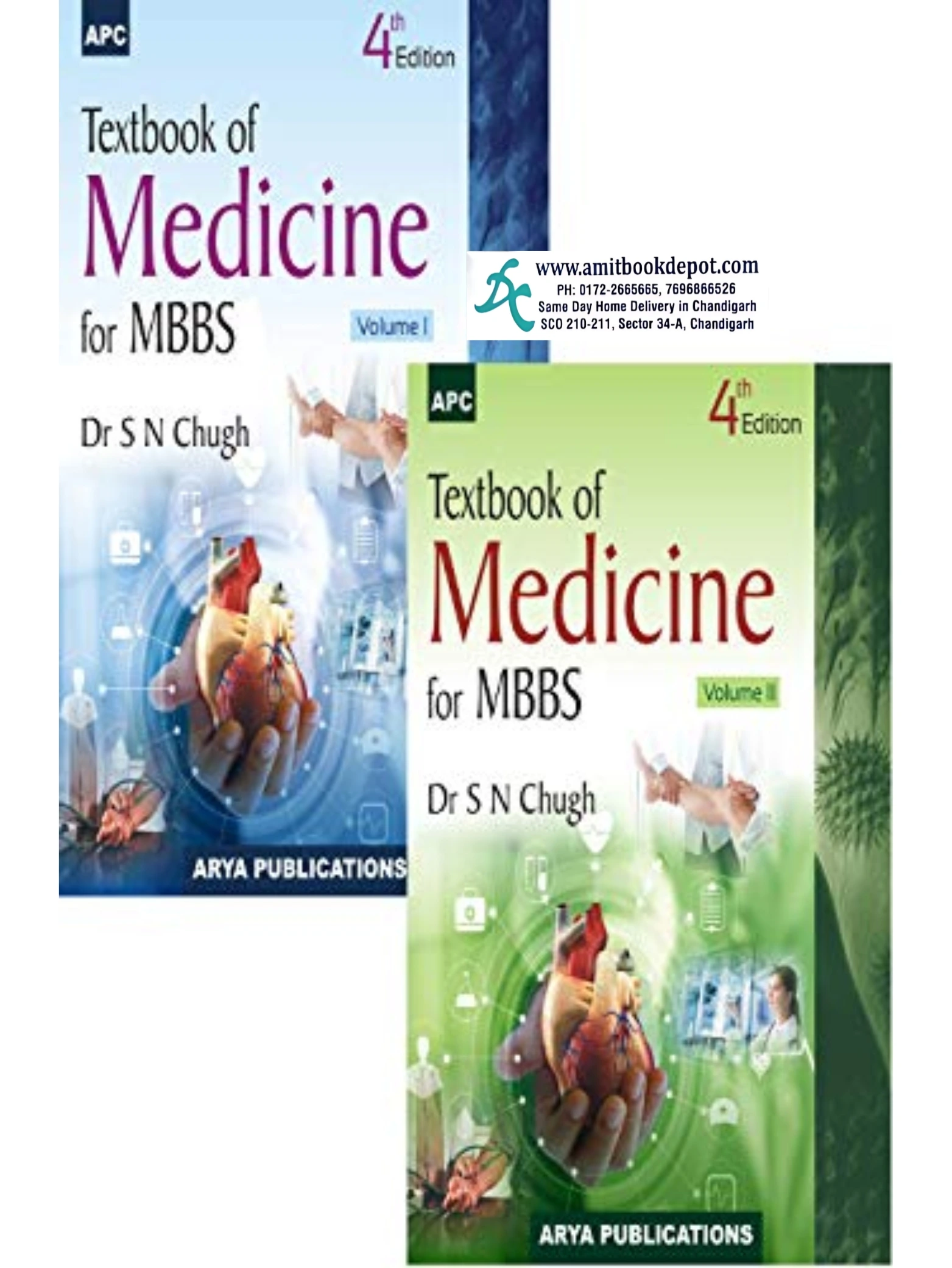 Textbook of Medicine for MBBS Student (Set of Two Volumes)