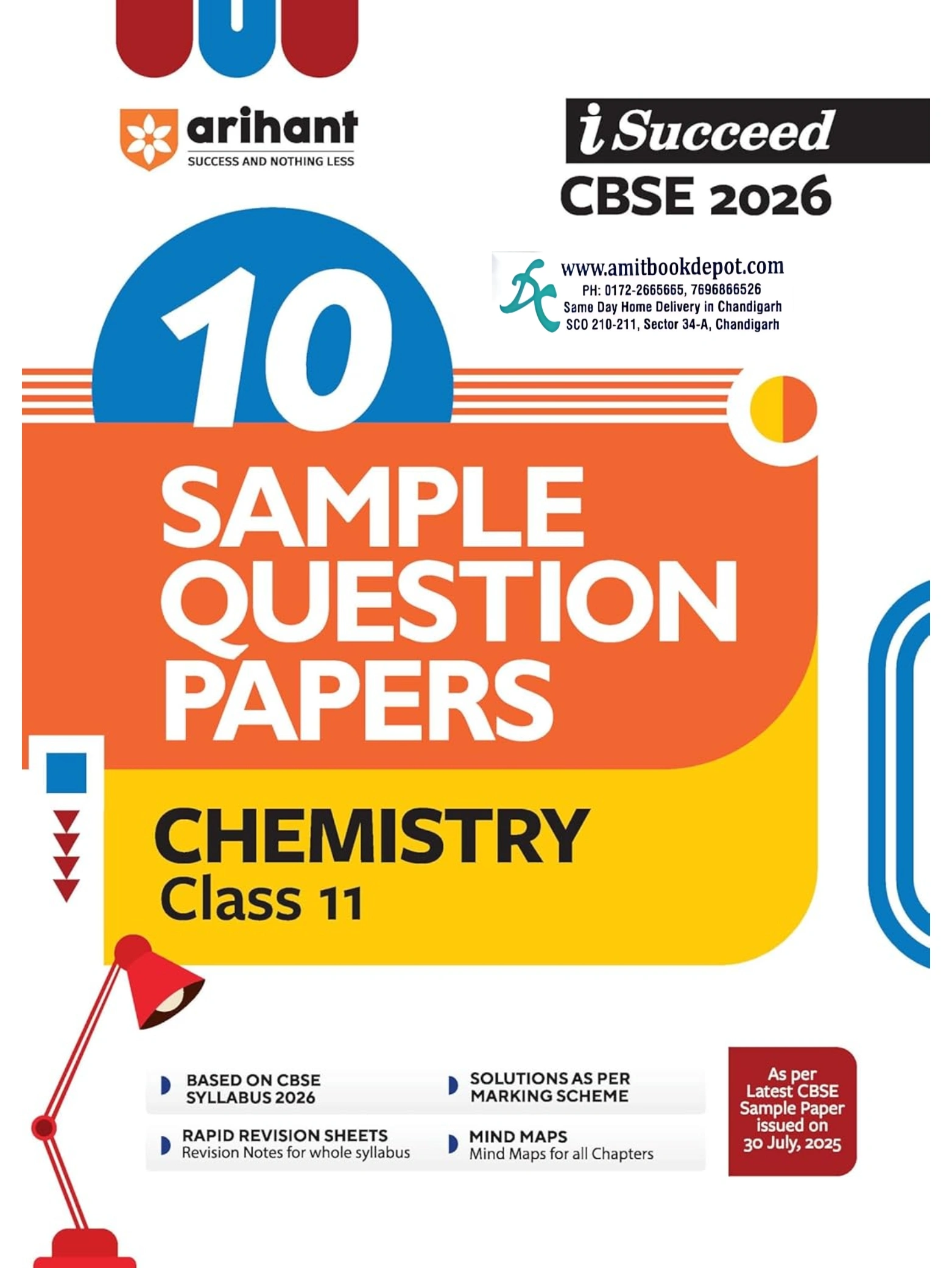 Arihant i Succeed 10 Sample Question Papers Chemistry  Class 11 CBSE 2026