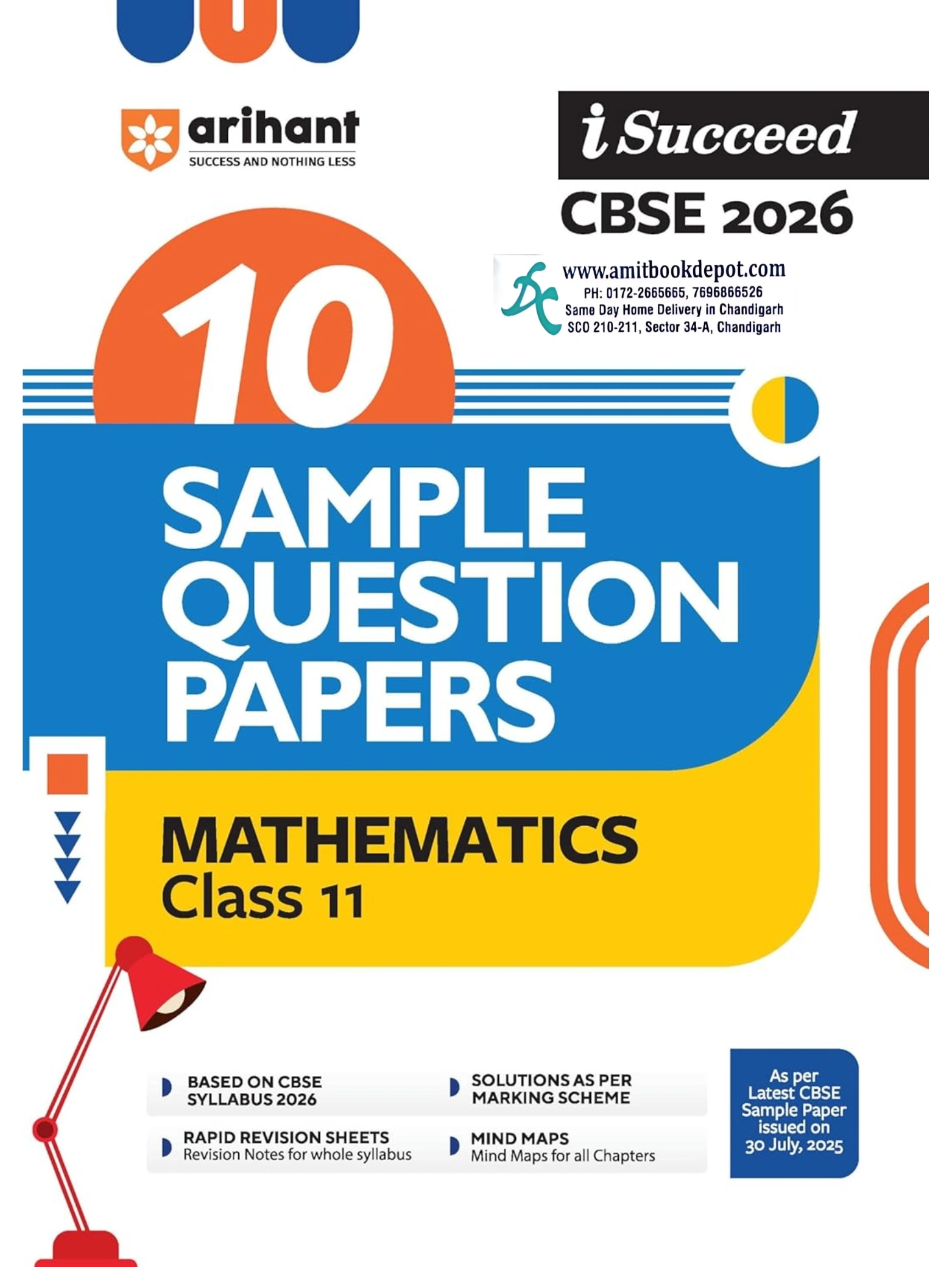 Arihant i Succeed 10 Sample Question Papers Mathematics For Class 11 CBSE 2026