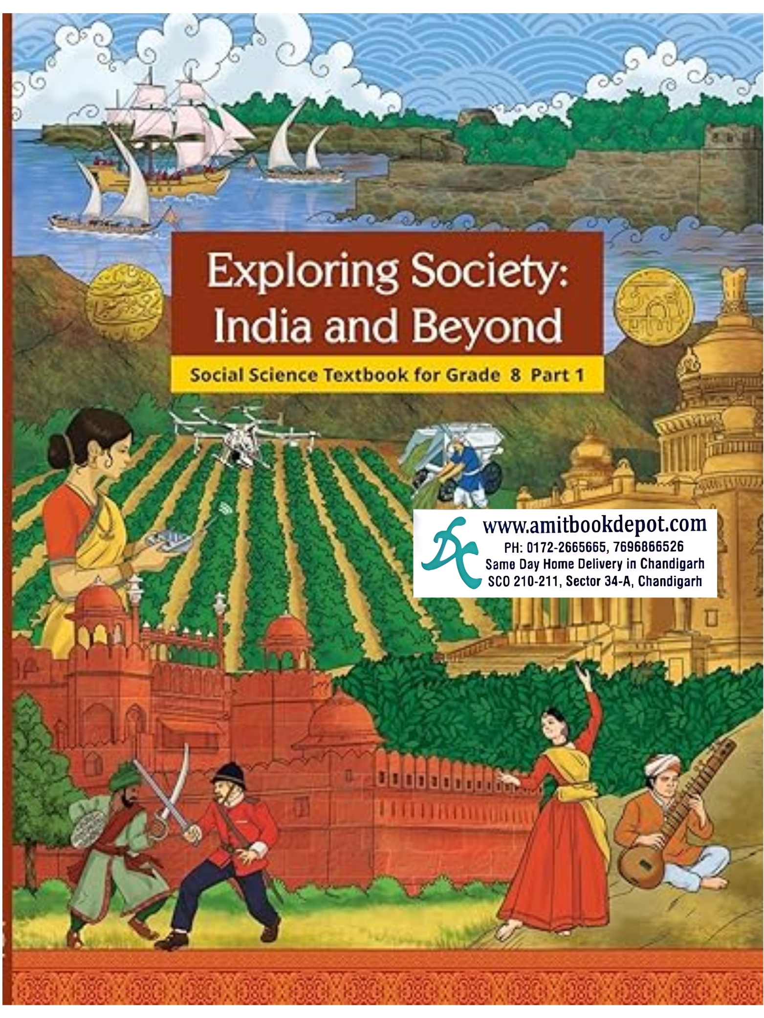 Exploring Society: Indian and Beyond Social Science Part 1 For Class 8th NCERT