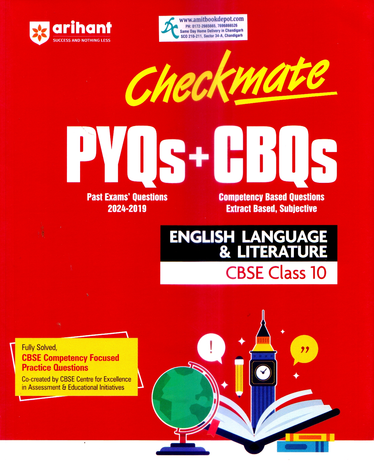 Arihant CheckMate PYQs+CBQs  English Language and Literature Class 10th