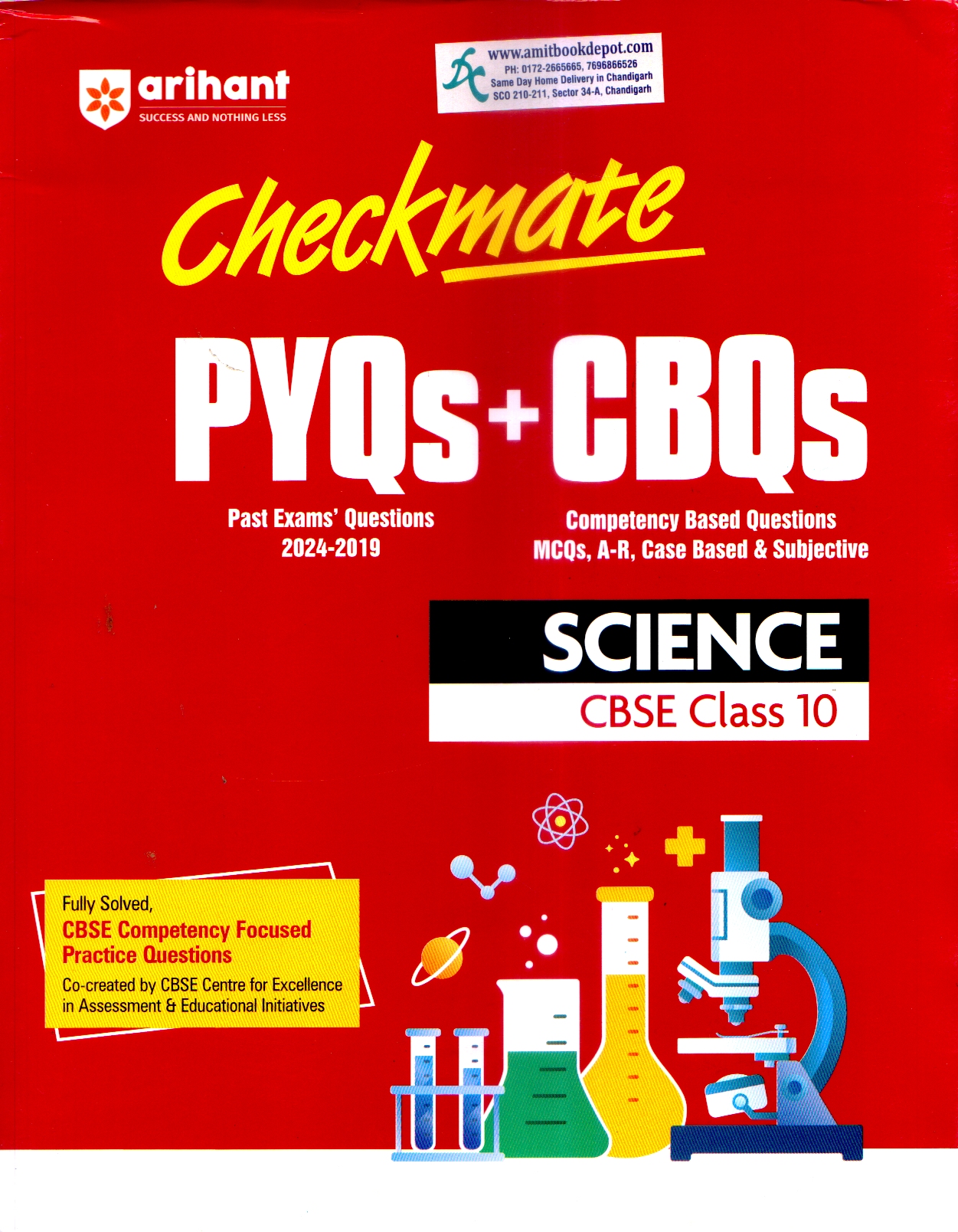 Arihant CheckMate PYQs+CBQs Science Class 10th