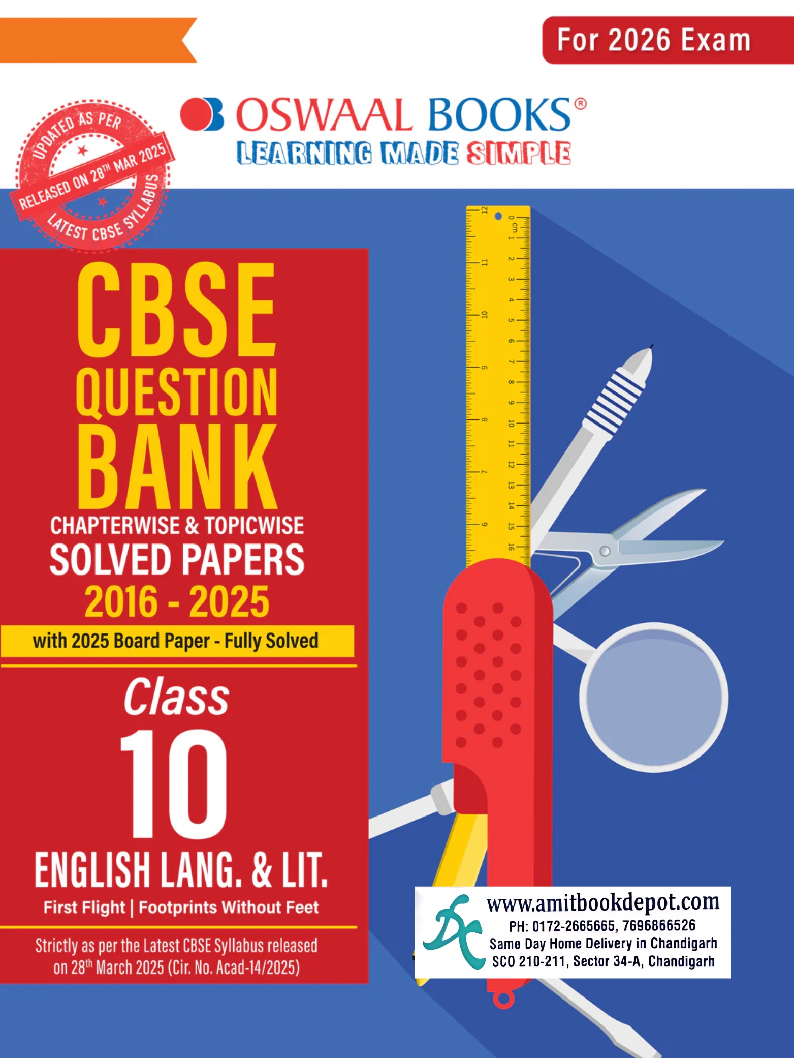 Oswaal CBSE  Question Bank Class 10 English Language & Literature