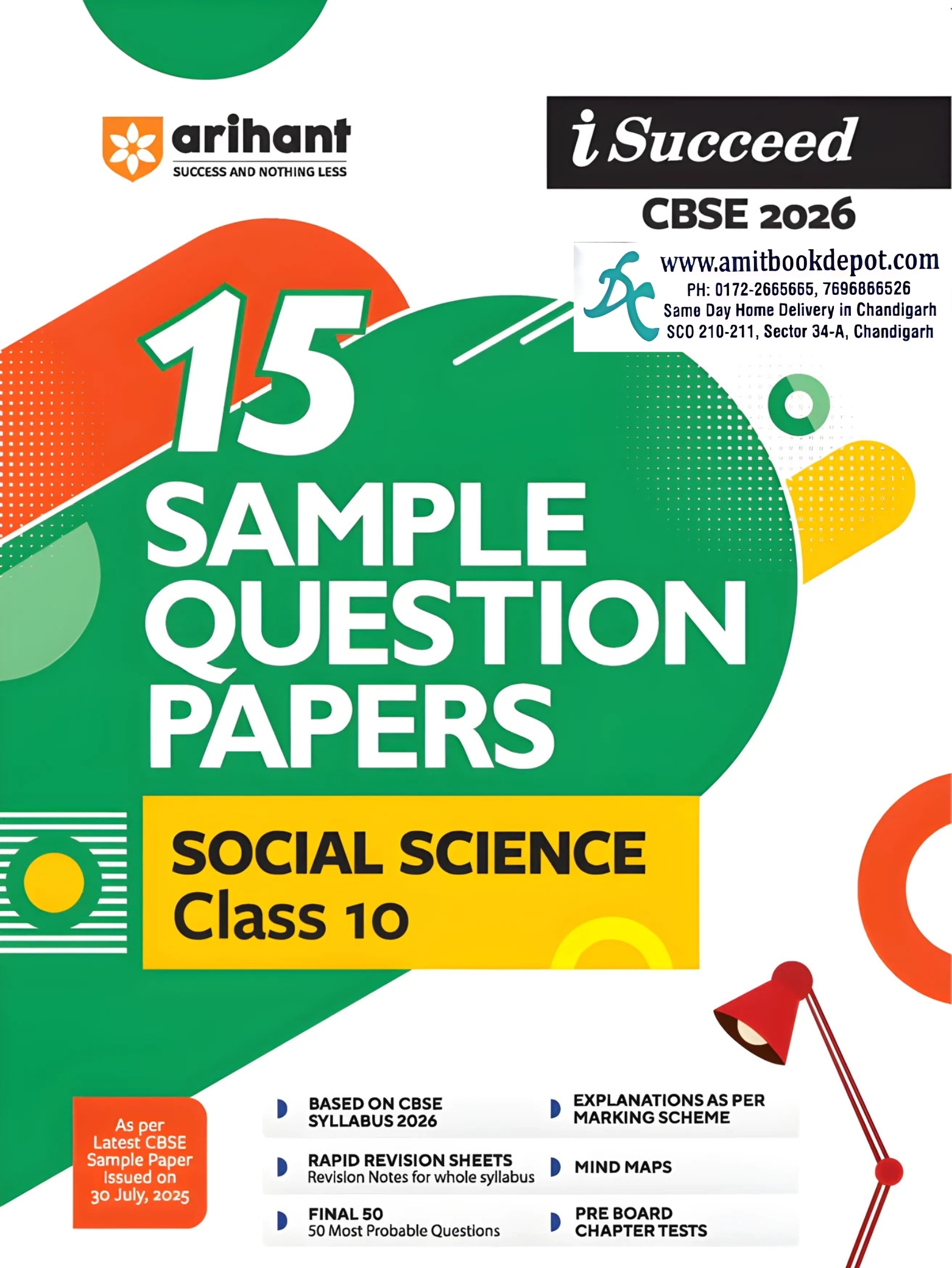 iSucceed 15 Sample Question Papers Social Science for Class 10th (NEW)