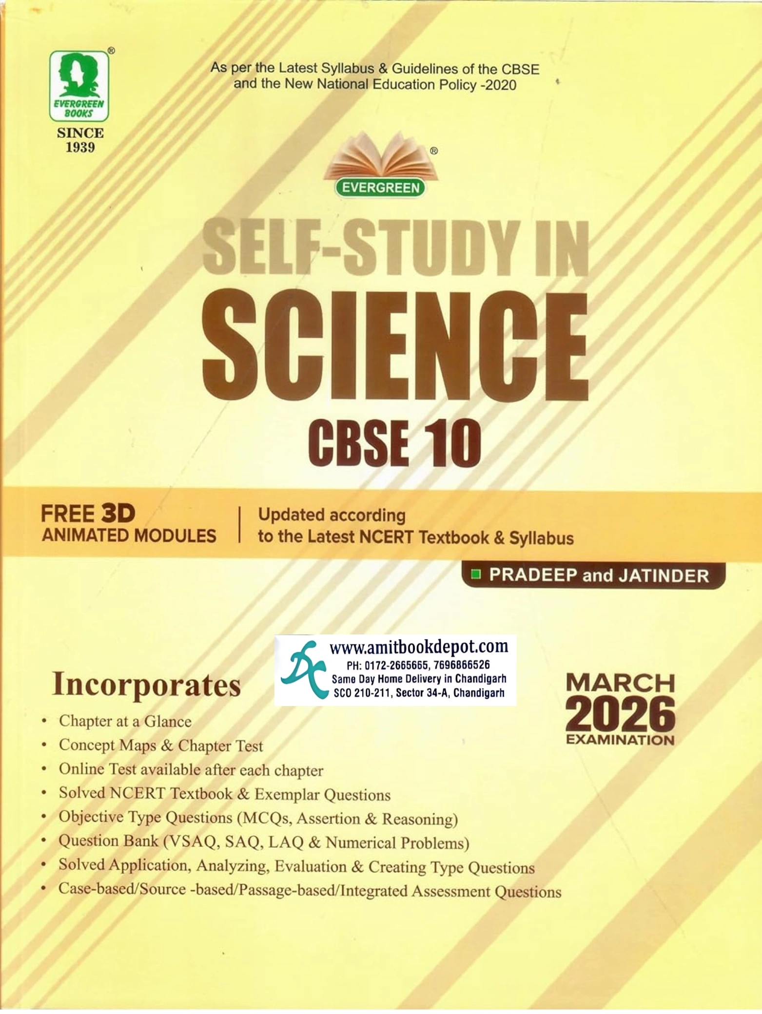 Evergreen Self Study in Science for Class 10th