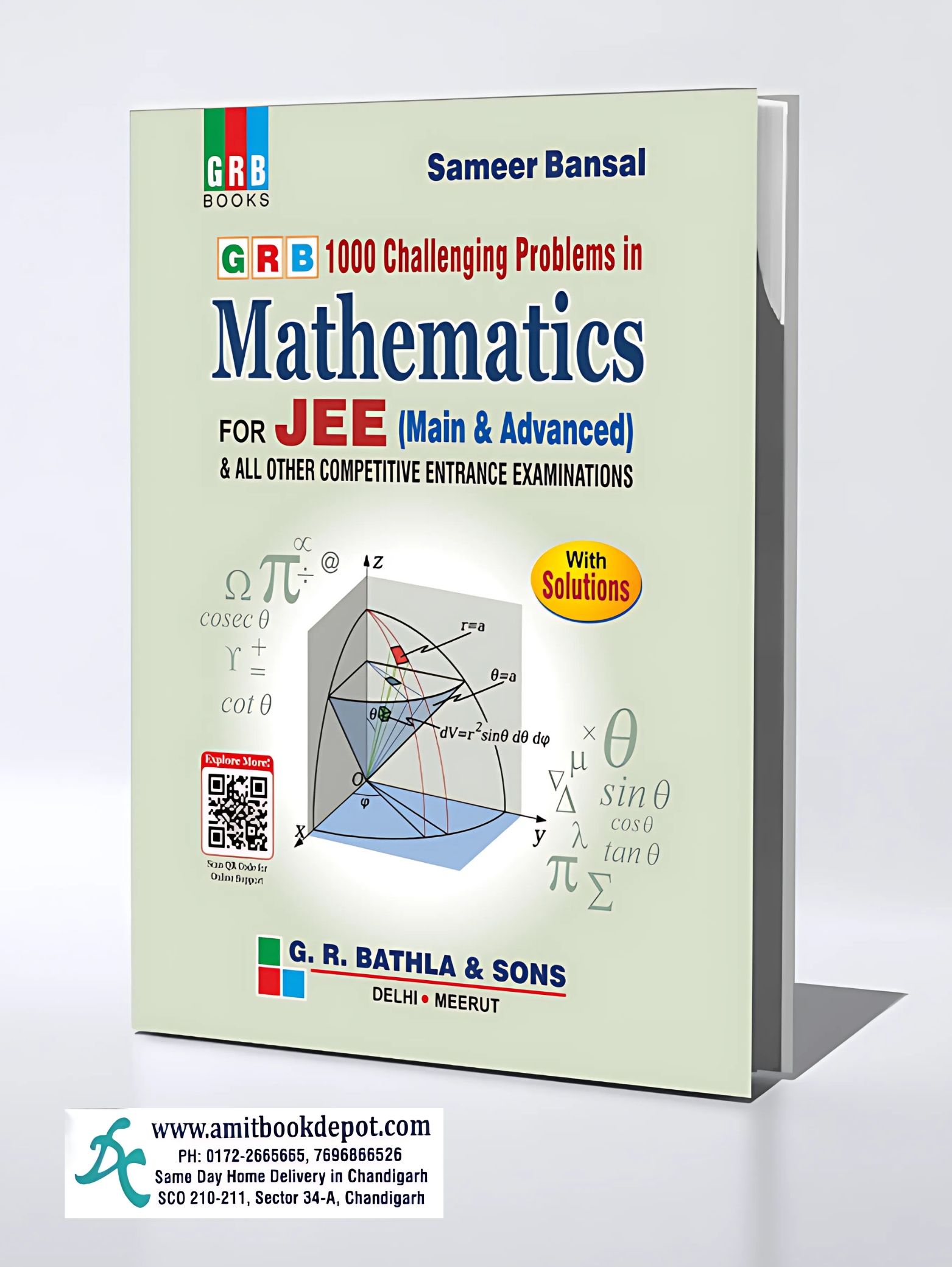 GRB 1000 CHALLENGING PROBLEMS IN MATHEMATICS FOR JEE (MAIN & ADVANCED)