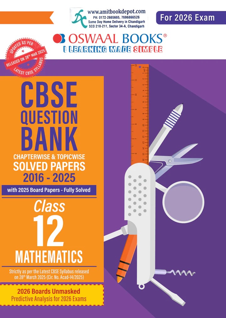 Oswaal CBSE Solved Papers 2016-2025 MATHEMATICS Class 12th