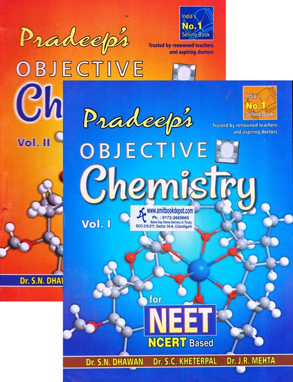 Pradeep Objective Chemistry Vol 1 & Vol 2 for NEET (OLD)