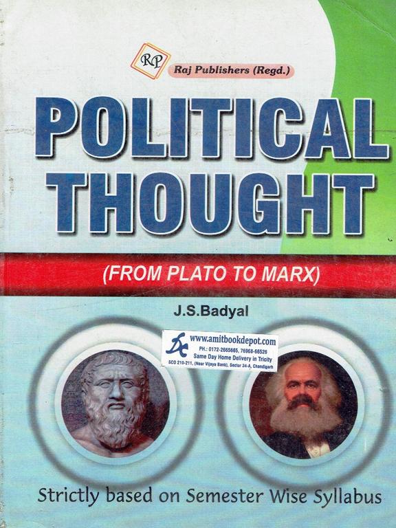 Political Thought from Plato to Marx (Hindi Medium)