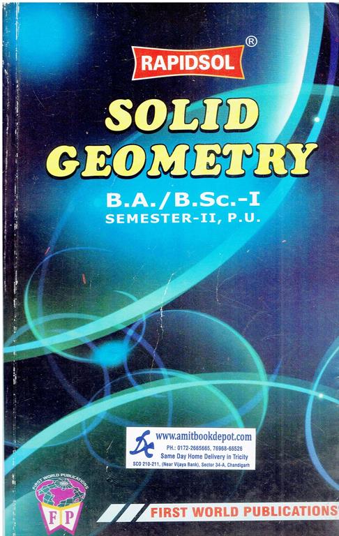 Rapidsol Solid Geometry for BA and BSc 2nd Sem PU