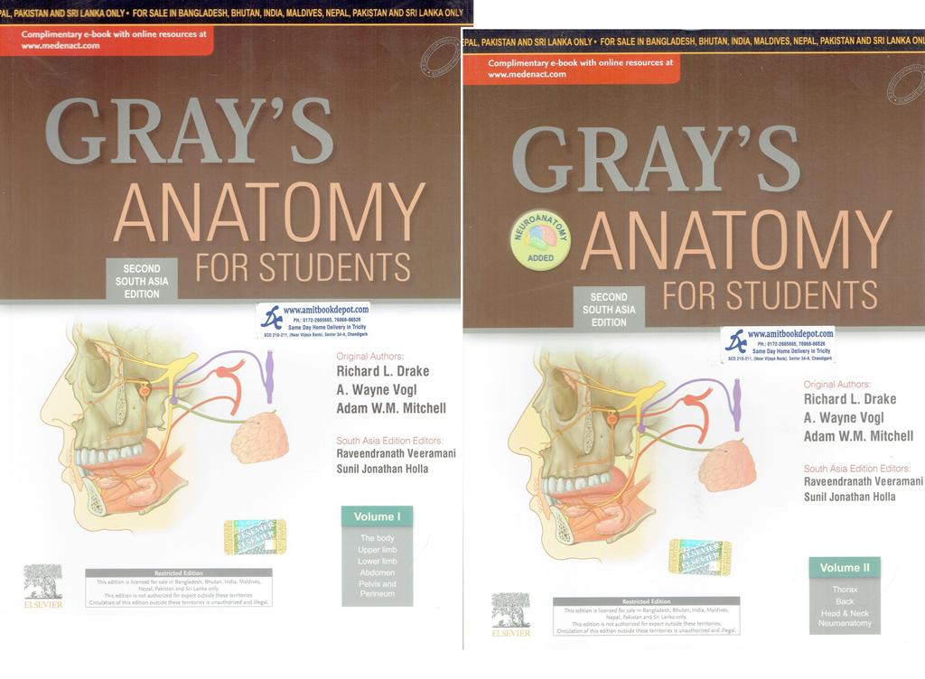 Grays Anatomy for Students (Set of Two Volumes)