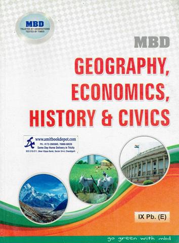 MBD Geography Economics History and Civics for Class 9th PSEB (English Medium)