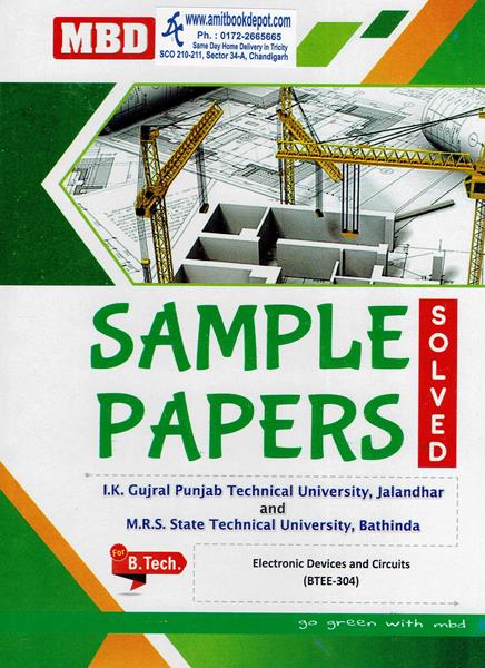 MBD Sample Papers Electronic Devices and Circuits for BTech 3rd Sem PTU