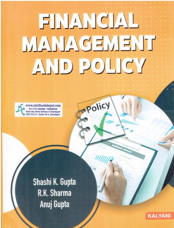 Kalyani Financial Management and Policy MCom 2nd Semester PU Chandigarh