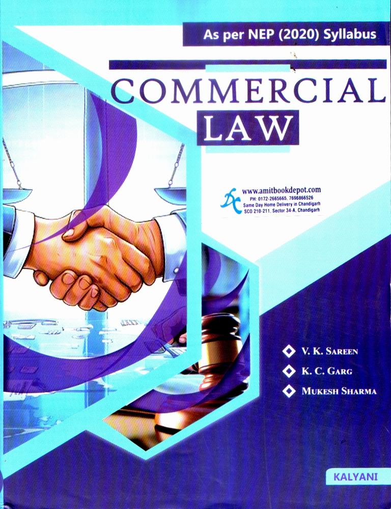 Commercial Law BCom and BBA 1st Semester PU Chandigarh