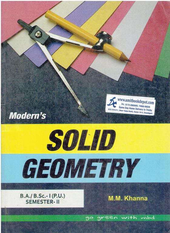 Modern Solid Geometry BA and BSc 2nd Semester PU