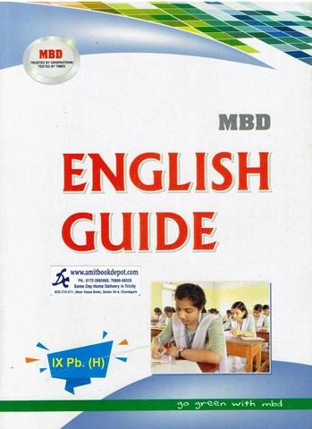 MBD English Guide for Class 9th PSEB (Hindi Medium)