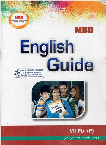 MBD English Guide for Class 7th PSEB (Punjabi Medium)