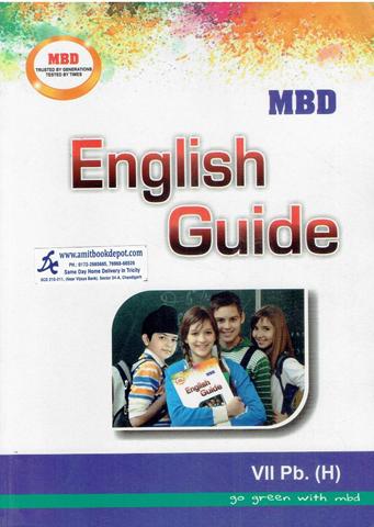 MBD English Guide for Class 7th PSEB (Hindi Medium)