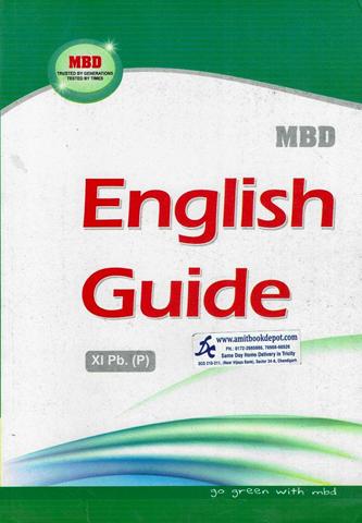 MBD English Guide for Class 11th PSEB (Punjabi Medium)