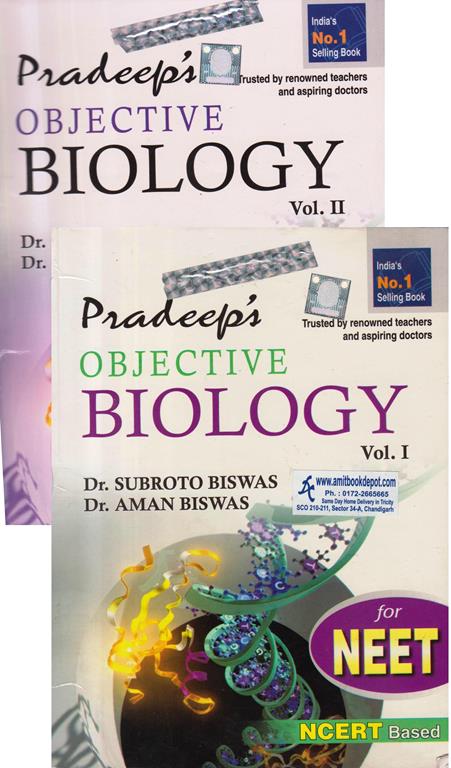 Pradeep Objective Biology NEET (Set of Two Volumes)