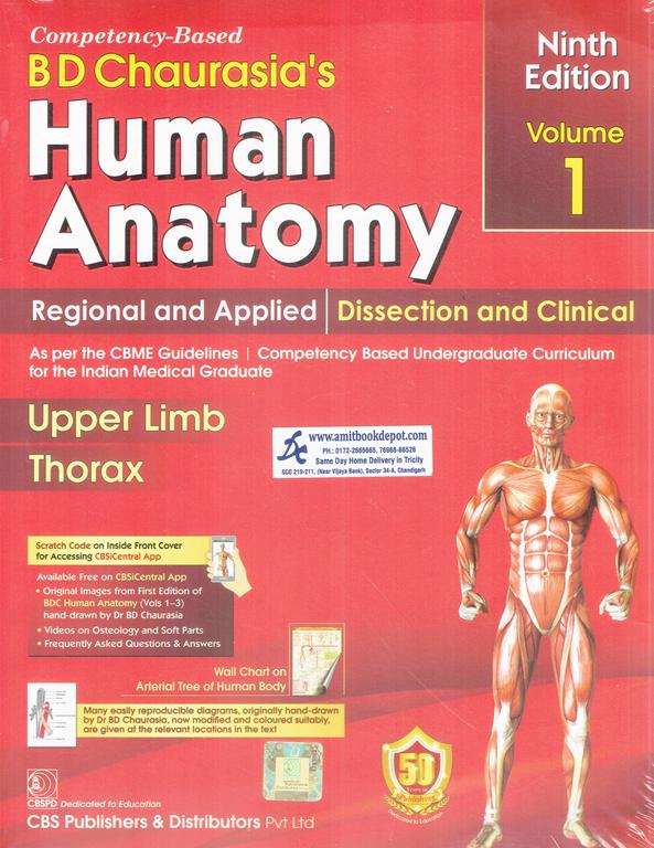 CBS Human Anatomy Vol 1 Upper Limb Thorax 9th Edition