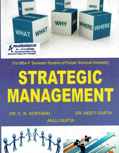 Strategic Management MBA 4th Sem PTU (New)