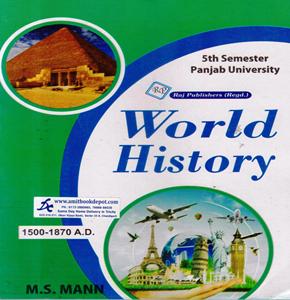 World History 1500 to 1870 AD BA 5th Sem PU (Hindi Medium)