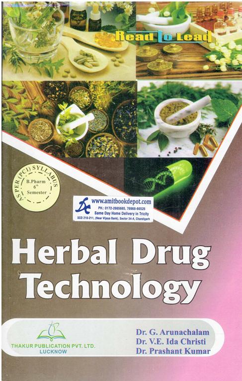 Thakur Herbal Drug Technology For B Pharmacy Semester 6 PTU