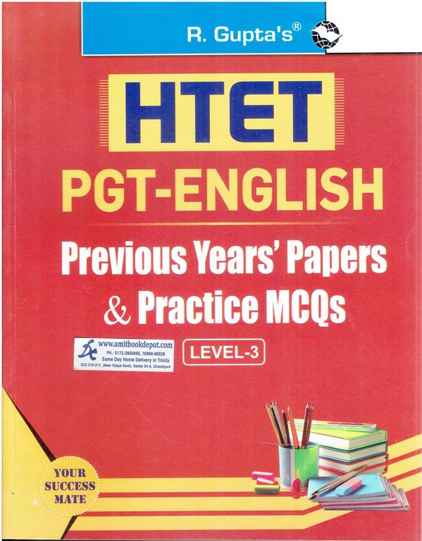 R Gupta HTET Level 3 PGT English Previous Year Papers and Practice MCQs