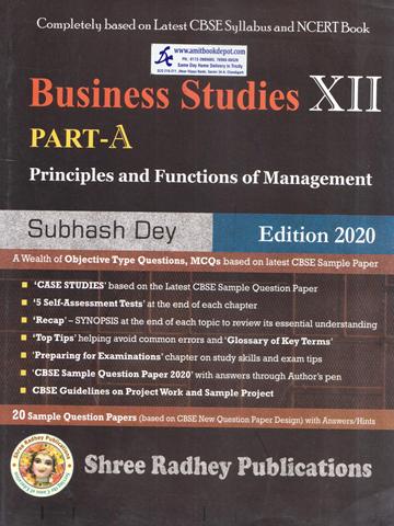 Business Studies Part  A Principles and Functions of Management for Class 12th (NEW)