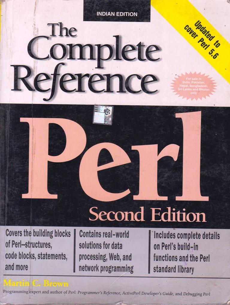 The Complete Reference PERL 2nd Edition (NEW)