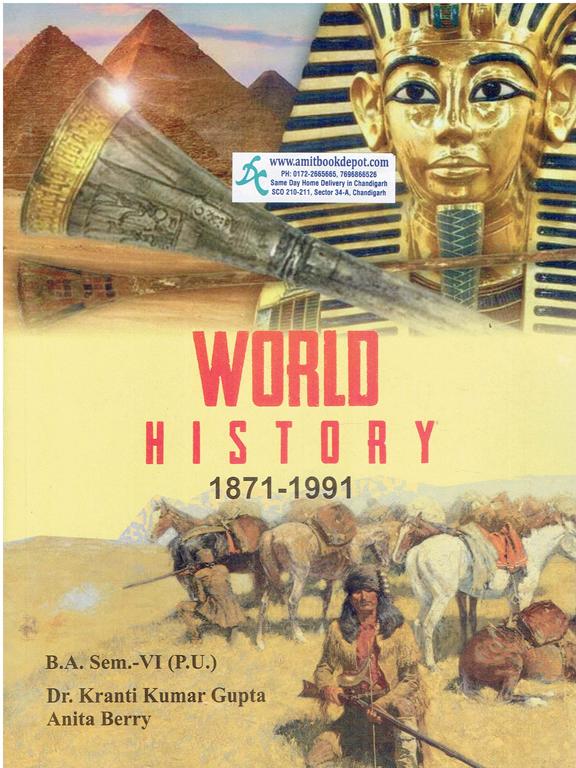 Mohindra World History From 1871 to 1991 BA 6th Sem PU