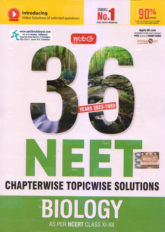 MTG 36 Years Biology NEET Chapterwise Topicwise Solutions