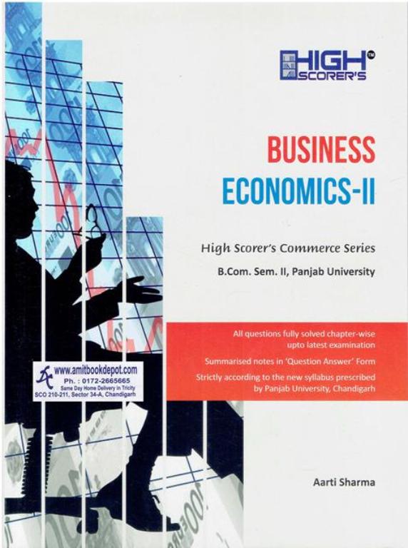 High Scorer Business Economics 2 BCom 2nd Semester PU Chandigarh