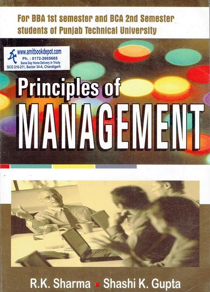 Principles of Management for BBA 1st and BCA 2nd Sem PTU (New)