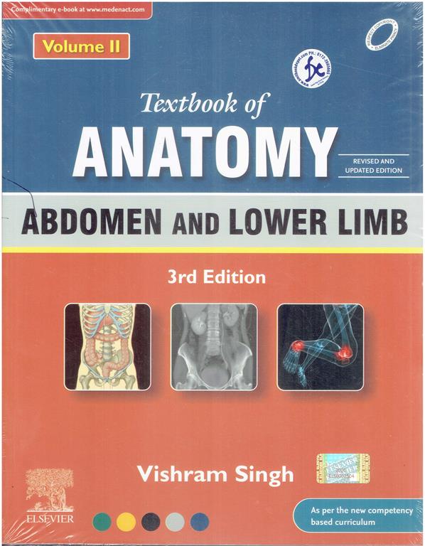 Elsevier Textbook of Anatomy Vol 2 Abdomen and Lower Limb 4TH  Edition